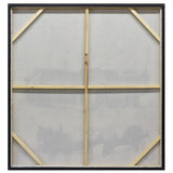 120X120cm Tonal Trilogy Black Framed Hand Painted Canvas Wall Art V411-SOK-HMTWF-12693G