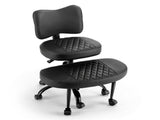 Artiss Cross Legged Kneeling Chair Adjustable Meditation Ergonomic Office Seat KCHAIR-PU-2019-BK