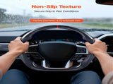Steering Wheel for 2021-2024 Ford F150, Carbon Fiber Steering Wheel D-Shaped Flat-Bottom, Leather V952-QCFXPZYFTF15VL7EA001V0