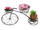 3 Tier Bicycle Style Flower Pots Indoor Outdoor Garden Shelf Rack Metal Plant Stand Au V767-XJJ280-V2