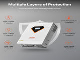 Hybrid Solar Inverter, 6000W, All in One Pure Sine Wave Power Inverter Charger, 220V AC, with V952-LWGPNKYTJ23038TOPV7