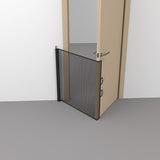 Automatic Retractable Pet Gate 110x78cm Safety Dog Fence No-Drill Mesh Isolation Rail with V888-ELOSUNG44562