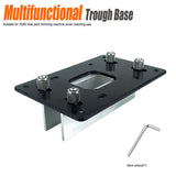 Multifunctional Aluminum Router Base Slotting Jig for Woodworking, Adjustable Trimming Machine Base V1341-ZY-ZR8XQN7F-A