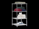 Modular Wire Storage 60x60cm Steel Shelving Chrome With Fixed Legs For Garage Warehouse Or Kitchen V63-841221