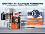 Automatic Stripping Machine, 0.06''-1.57'' Electric Motorized Cable Stripper, 750 W, 98 ft/min V952-B750W101538MMFDI9V3