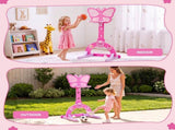 Keezi 3-in-1 Kids Basketball Hoop Soccer Goal Golf Game Set with Balls Pink BAS-HOOP-KID-S-PK