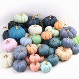 16Pcs Artificial Autumn Pumpkins Fake Foam Pumpkins for Halloween Thanksgiving Halloween Decoration V1294-YM0710-10296438