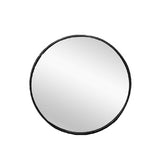 Metal Round Mirror 80cm - Black V292-MIRR-ARCH0034