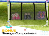 Kahuna Blizzard 10 ft Trampoline Outdoor Round Jumper Bouncer Pad Net Mat TRA-BLZ-10-BU