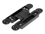 Door Hinge Quiet Zinc Alloy Matte Finished 3D Adjustable Invisible Door Hinge for 1 3/8 Inch Door V1294-YM0901-3114240081311