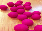 50 Ball HOT Pink LONG 5m String Light Battery Box 5cm Cotton Ball Christmas Birthday Bbay Girl V382-HOTPINKBALLBATT50