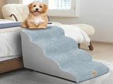 4 Step Curved Dog Ramp Stairs for Training V767-P-XD1299-4