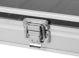 Durable Aluminum Watch Holder, White, 12 Grids, Transparent Display Top V1366-AZ2-W-17389