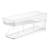 Double Layer Soda Can Organizer Automatic Rolling Transparent Beverage Can Storage Organizer for V1294-YM0626-3118220339411