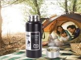 Antibacterial 316 Stainless Steel Vacuum Flask 600ml Tea Infuser & Insulated Bottle for Hot/Cold V1188-MS-309-001