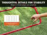 Soccer Rebounder Rebound Net, Kick-Back 100x100 cm, Portable Football Training Gifts, Fully V952-ZQHDWTZ10010GPDKLV0
