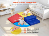 Climbing Toys, 4-Piece Set, Foam Toys for Toddlers 6 Months to 3 Years Old, PU Leather V952-PMWJTZBDQKBD5XYDEV0