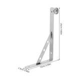 Stainless Steel Closet Rod Bracket, Clothes Shelf Support, Hanger Pole Brackets for Home and Closet V1366-AZ2-W-28457