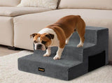 Pawz 3 Steps Pet Stairs Dog Ramp High Density Foam Grey PT1290-3