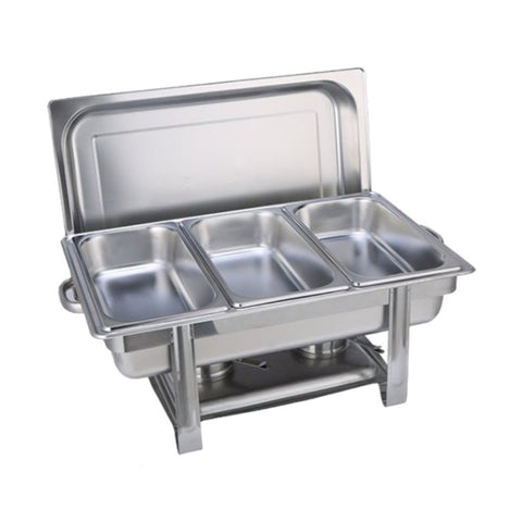 9L Chafing Dish Set Buffet Pan Bain Marie Bow Stainless Steel Food Warmer V201-FAZ4992SI8AU