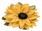 Sunflower Wreath for Front Door Round Artificial Yellow Sunflower Wreath for Front Door Window Party V1294-YM0703-3115230043211