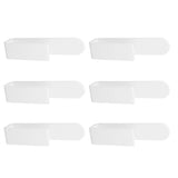 6PCS Hat Racks for Baseball Caps Acrylic Wall Mounted Self Adhesive Hat Storage Holder Wall Hat Hook V1294-YM0901-3116240033112