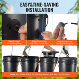 DWC Hydroponics Grow System Deep Water Culture with Top Drip 4 Buckets V952-SSSPXT4T8INKT37WZV3