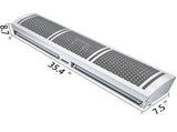 900mm Overhead Door Electric Air Curtain w/Limit Switch 3 Speeds Commercial V952-3SFLJ36YC00000001V3