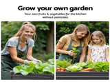 Green Fingers 2x Garden Bed 100x100x77cm Planter Box Raised Container Galvanised GARDEN-ALUMGR-10-FC2