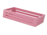 12.99 X 6.1 X 3.94in Wooden Storage Basket Multifunctional Pink Storage Crate Box for Bathroom V1294-YM0901-3117240340611