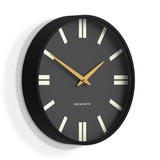 Newgate Universal Wall Clock Plaza Dial Black V398-NGUNIV276K