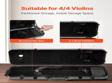 4/4 Full Size Violin Case, Built-in Hygrometer, Lightweight Portable Travel Carrying Bag, with Plush V952-XTQHZFXFHTXWTSD67001V0