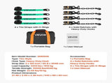 Wheel Chock Tie-Down Kit, Tire-Style Tow Dolly Strap, Car Tie Down Kit with Heavy-Duty Hook, Break V952-CLJGTJ2LTXZXMFDY9001V0