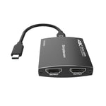 Simplecom DA330 USB-C to Dual HDMI MST Adapter 4K@60Hz with PD and Audio Out V28-DA330