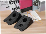 wheel chocks for rv trailer 2PCS Black Rubber Stop Block for Vehicle Stabilization V1370-AZ4-09667