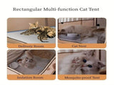 Foldable Pet Playpen with Zippered Top, Portable Cat Whelping Box & Puppy Kennel for Indoor/Outdoor V1341-ZY-J4Z9DDVM