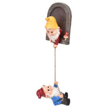 Garden Tree Gnome Statue Resin Colorfast Tree Climbing Elf Sculpture for Yard Outdoor V1294-YM0718-3111210479111