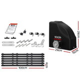 LockMaster Automatic Sliding Gate Opener Kit 20W Solar 6M 600KG GO-SLIDE-M01-20W-RAILX3