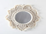 Wall Mirror Decor Round Hanging Wall Art Decoration for Bedroom Nursery Living Room Apartment Office V1366-AZ2-W-20047