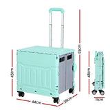 Emajin Shopping Trolley Cart 75L Foldable Green ST-75L-PLA-GR