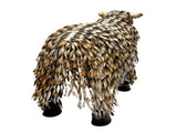 Metal 'White' Sheep Statue 55cm V637-74130SHP