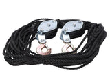 Rope Hoist Pulley System 2200LB Pulley and Tackle 81 Ratio Lifting Power Heavy Duty Pulley V1294-YM0901-3111250210911