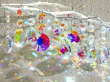 25PCS Chandelier Crystals Prism Replacement Suncatchers,38mm Rounded Pear Shape Crystals V1192-AZ-W-25972
