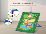 3-in-1 Kids Golf Putting & Tossing Game Set for Indoor/Outdoor Family Fun Includes Stainless Steel V1341-ZY-SA5HBJHP-B