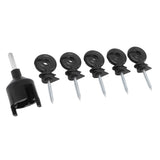 50Pcs Electric Fence Insulator Screw in Insulator Fence Ring Post Wood Post Insulator with Insulator V1294-YM0703-3111230084411