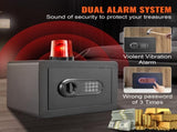 Safe, 0.5 Cubic Feet Home Safe, Steel Security Safe with Digital Keypad and 2 Keys, Wall-Mounted V952-WSBXJHSWSLF05IINNV0