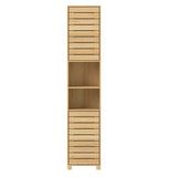 Levede Tall Bathroom Cabinet Storage 165cm Tallboy Adjustable Shelf Cupboard BATH1019-AU