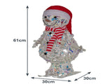 Christabelle 61cm Animated Skiing Snowman Christmas Light Up Display LED Outdoor Indoor Xmas Ya 112_SHE202