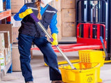 Purple Expandable Mop Pole Durable Stainless Steel Plastic Rotating Handle V1370-AZ4-20686