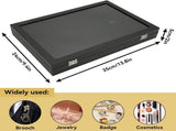 Pin Display, 9.4 X 13.8in Collection Holder Dustproof Enamel Display Box Jewelry Medals Storage Case V1259-DP01-A-811